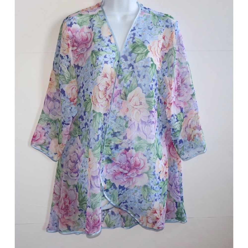 Vtg Gold Label Victoria Secret Kimono Sz Large